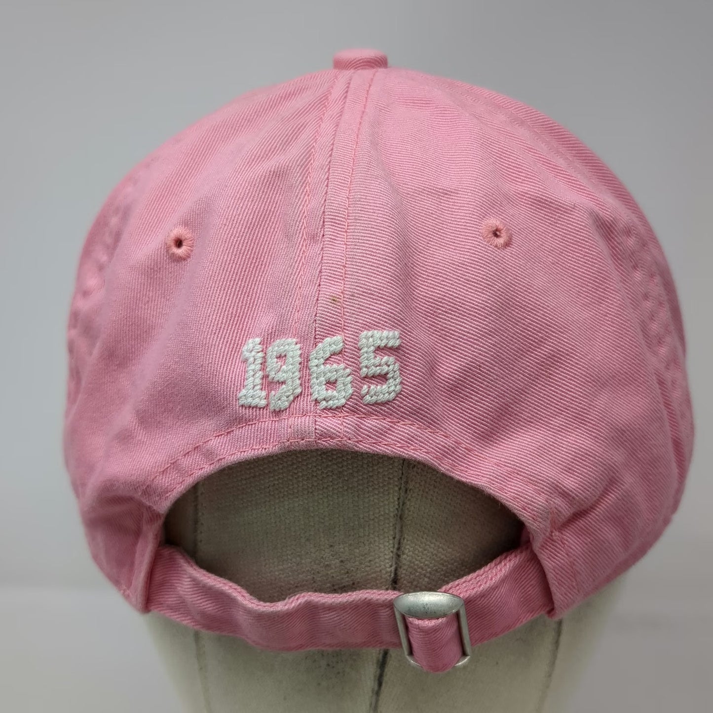 Smathers & Branson Baseball Cap Pink One Size 1965 Needlepoint Adjustable Hat