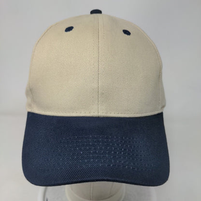 Otto Strapback Hat Tan OSFM Adjustable Colorblock 6 Panel Blank