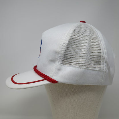 5 Panel White One Size Union Pacific Railroad Shield Logo Mesh Snapback Rope Hat