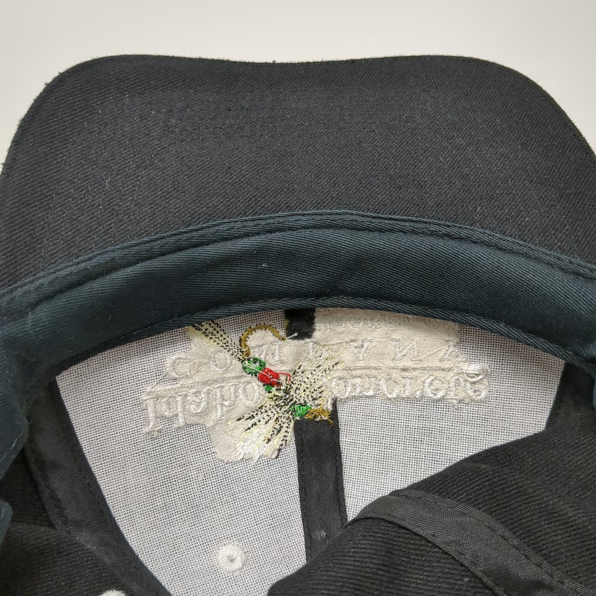Hoxer Baseball Cap Black One Size Idaho Concrete Company Fishing Fly US Flag Hat