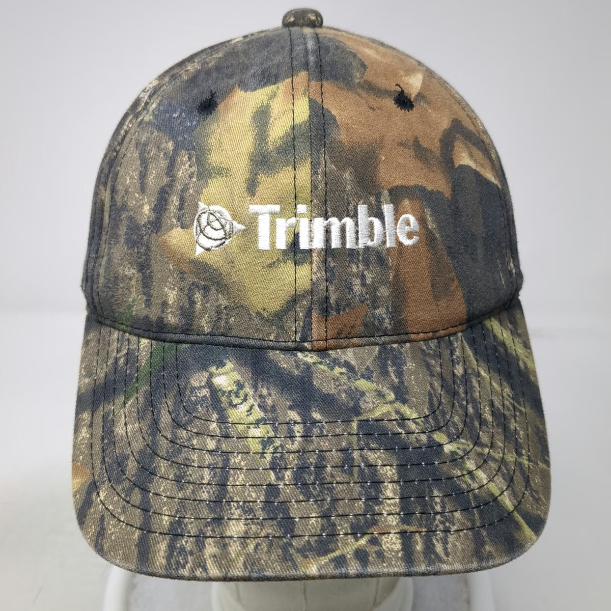 Port Authority Trimble Logo Green Camo Baseball Cap One Size Strapback Hat