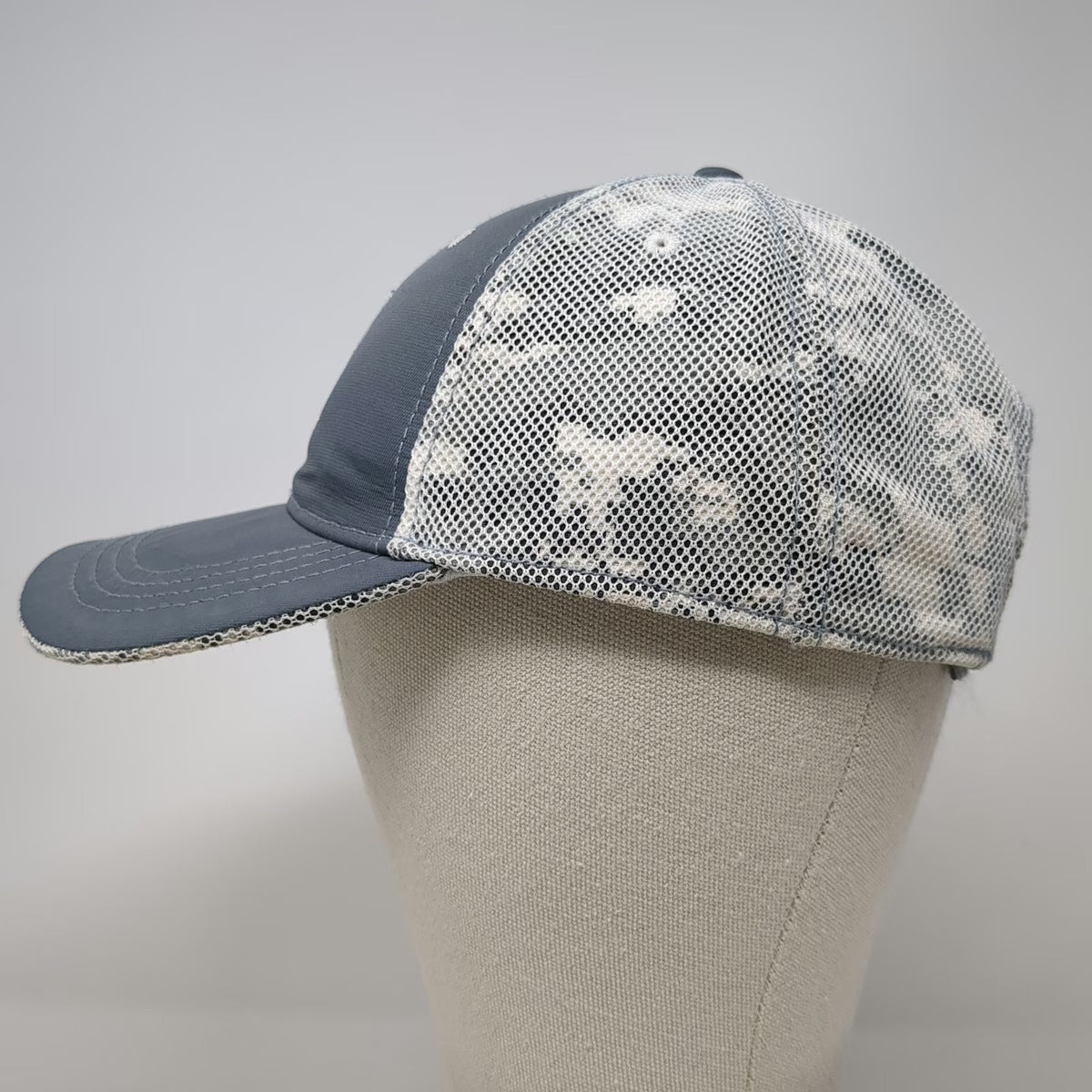Ahead Baseball Cap Gray One Size Indian Wells Golf Resort Mesh Back Camo Hat