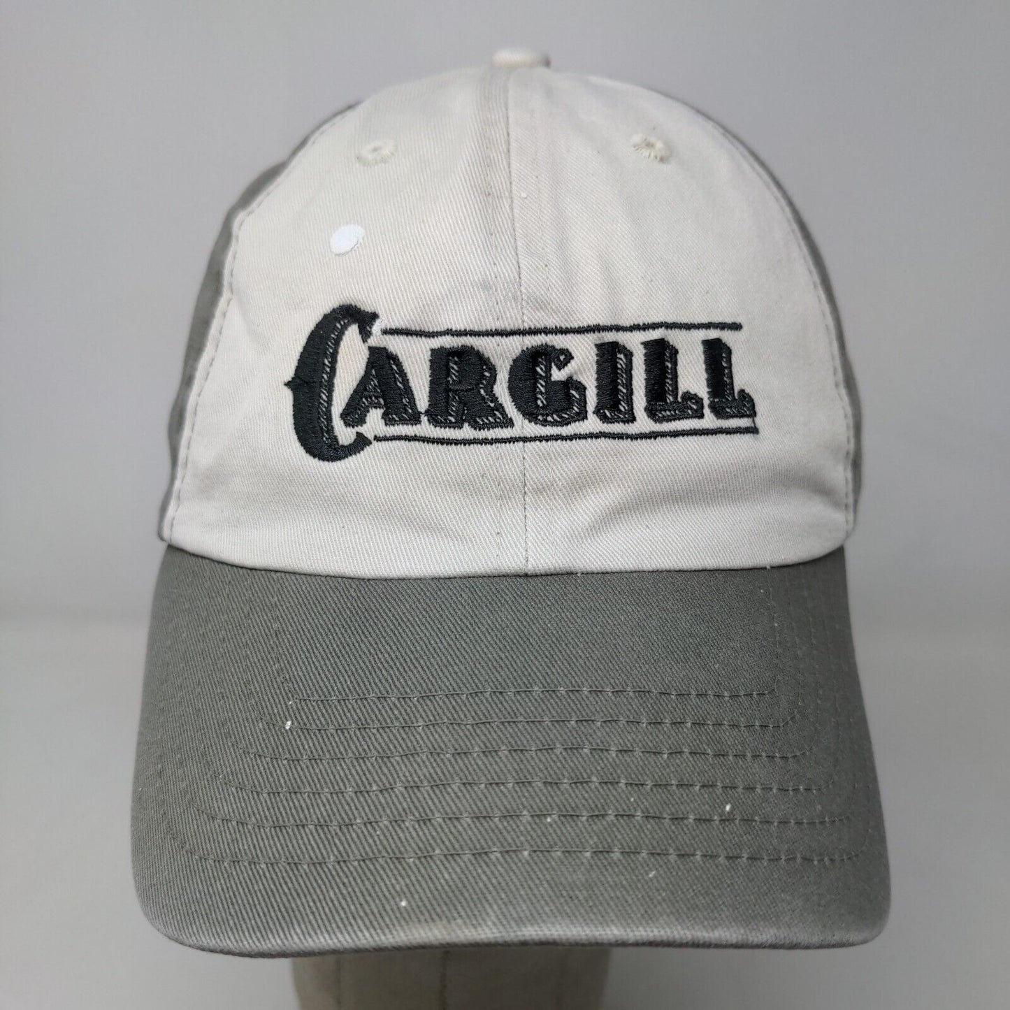 Cargill Men's Slideback Hat Gray Embroidered Logo Retro Styling