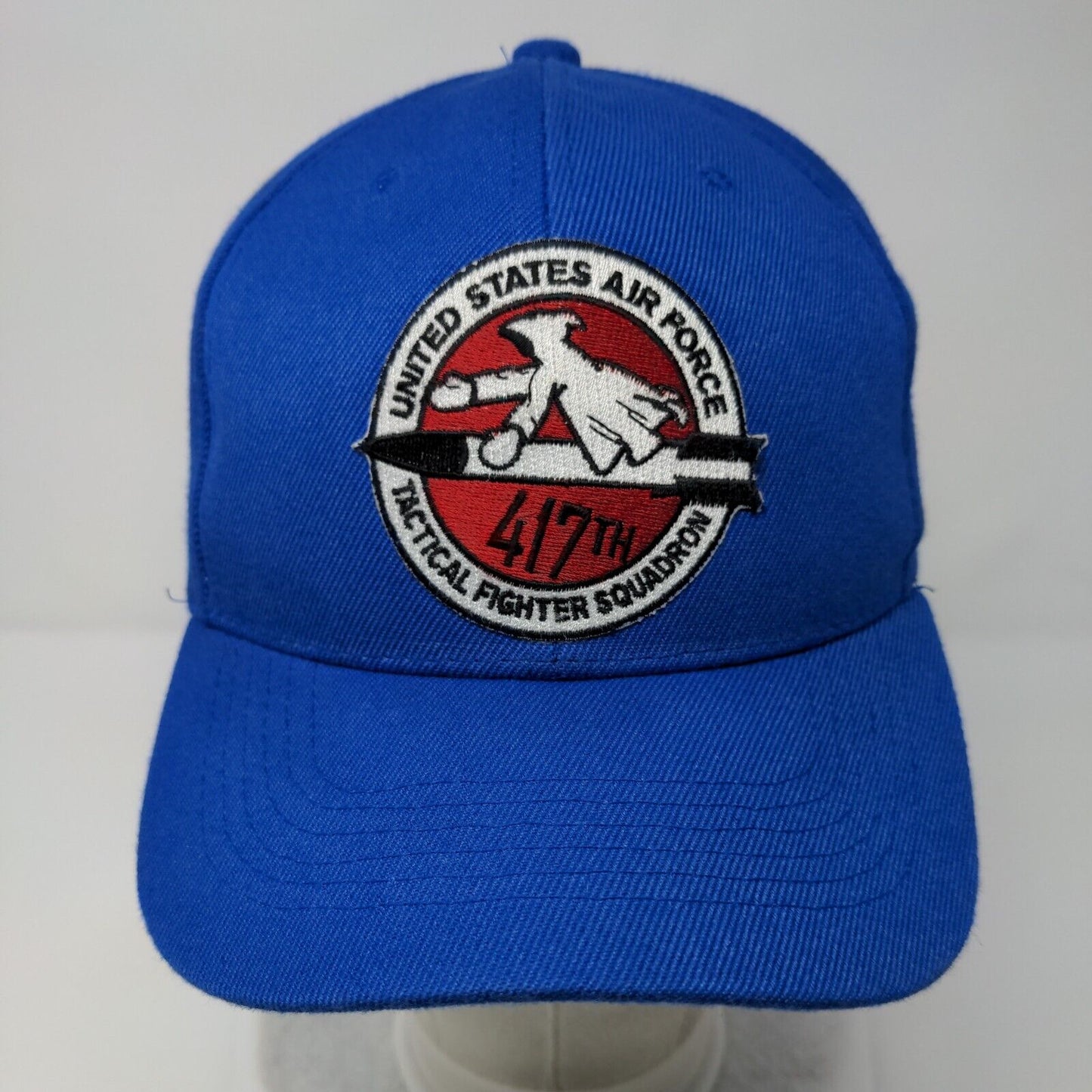 United States Air Force 417th Strapback Hat Blue OSFA Soli Adjustable