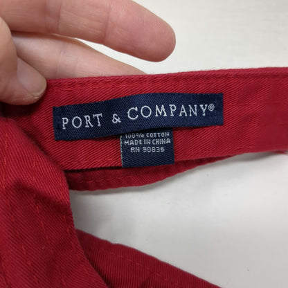 Port & Company Visor Red OSFM ASCA Swimming Coaches Association Strapback Hat