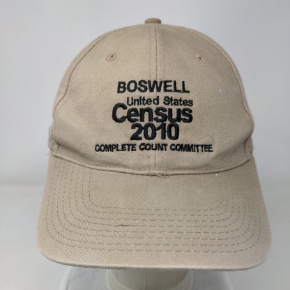 Boswell United States Census 2010 Strapback Hat Tan One Size Daystone