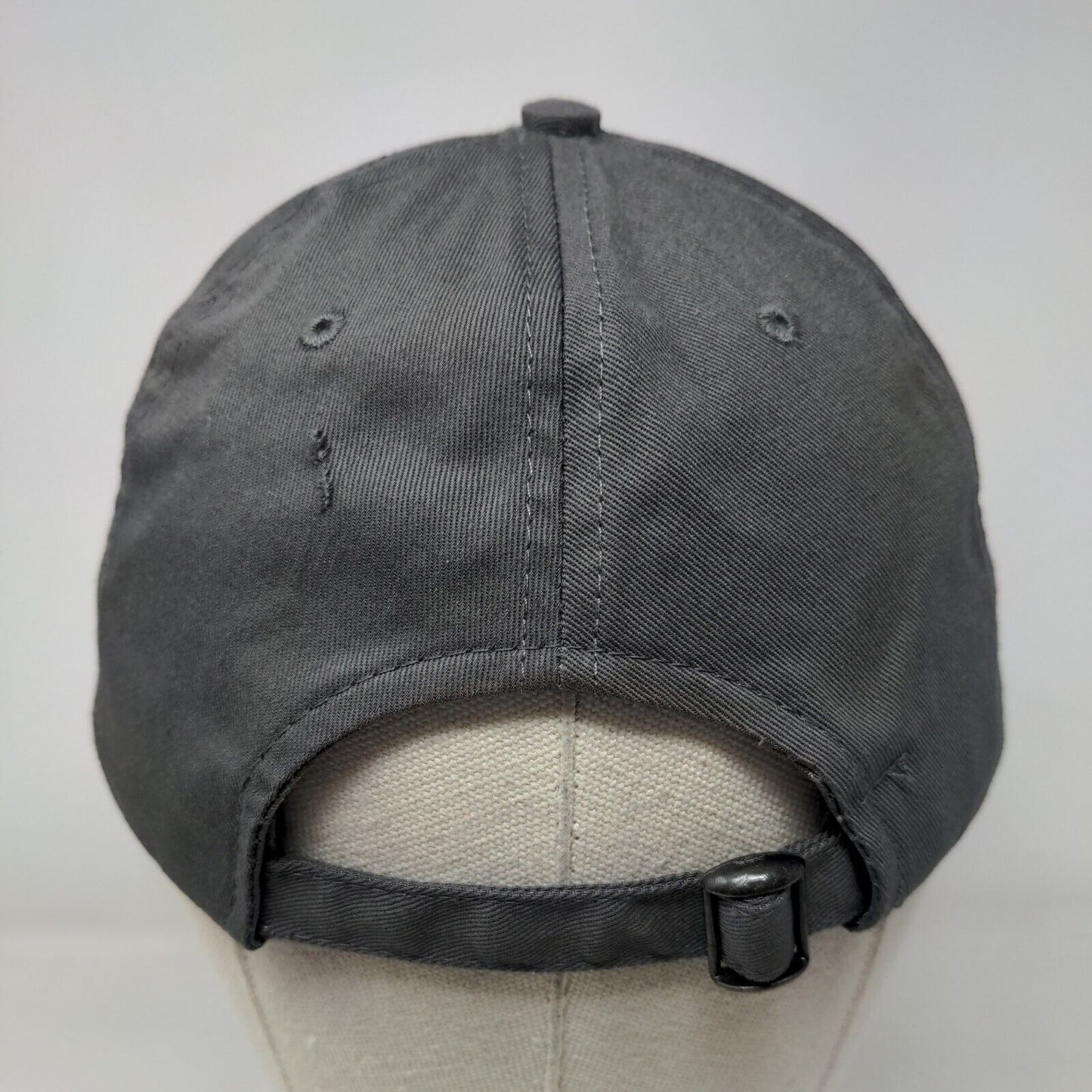 Cabela's Club Slideback Hat Gray OSFM Adjustable Embroidered Logo 6 Panel