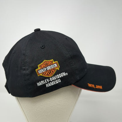 Harley-Davidson Baseball Cap Black One Size Tokyo Japan Kameido Flames Hat