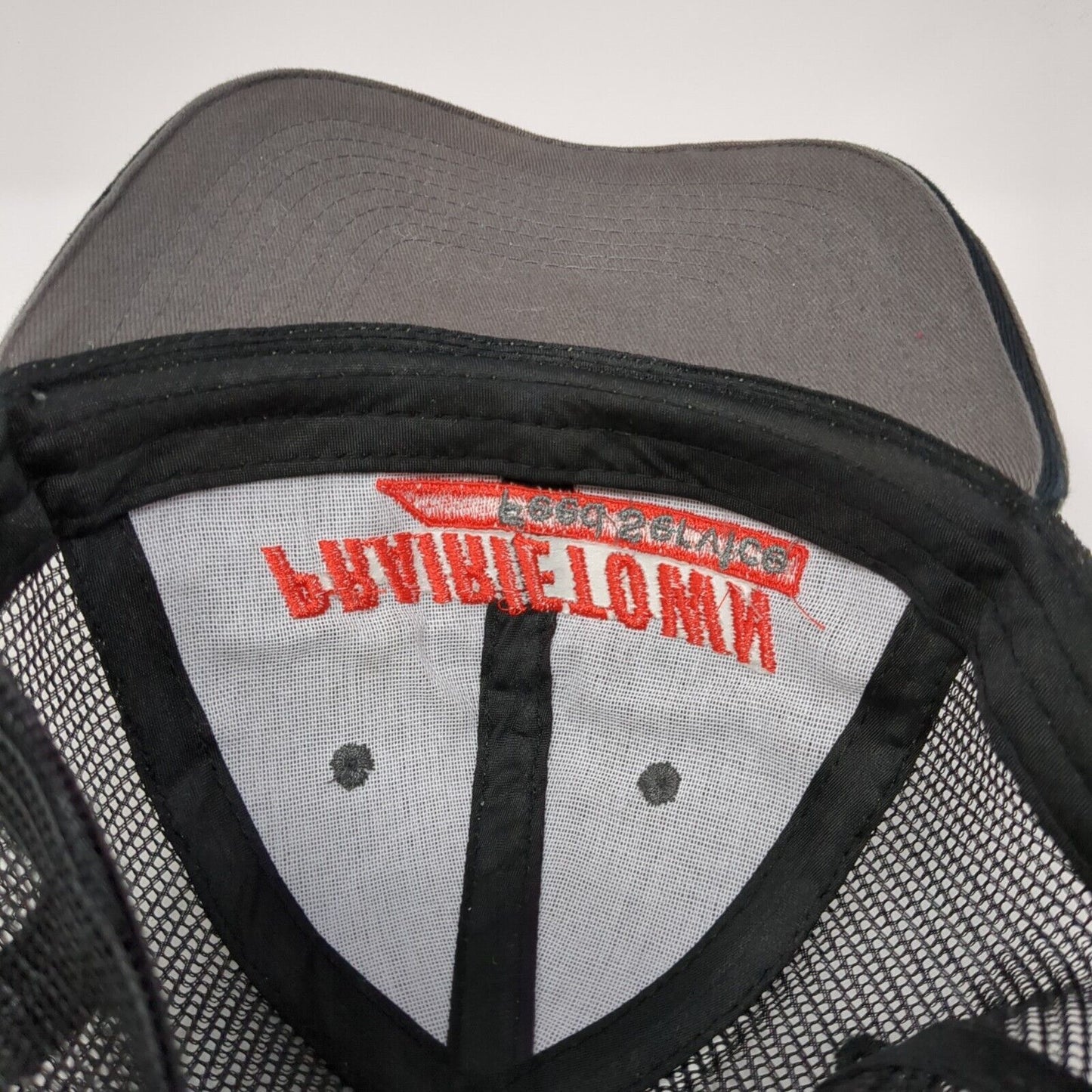 Prairietown Feed Service Strapback Trucker Hat Brown One Size Mesh Back