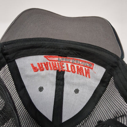 Prairietown Feed Service Strapback Trucker Hat Brown One Size Mesh Back