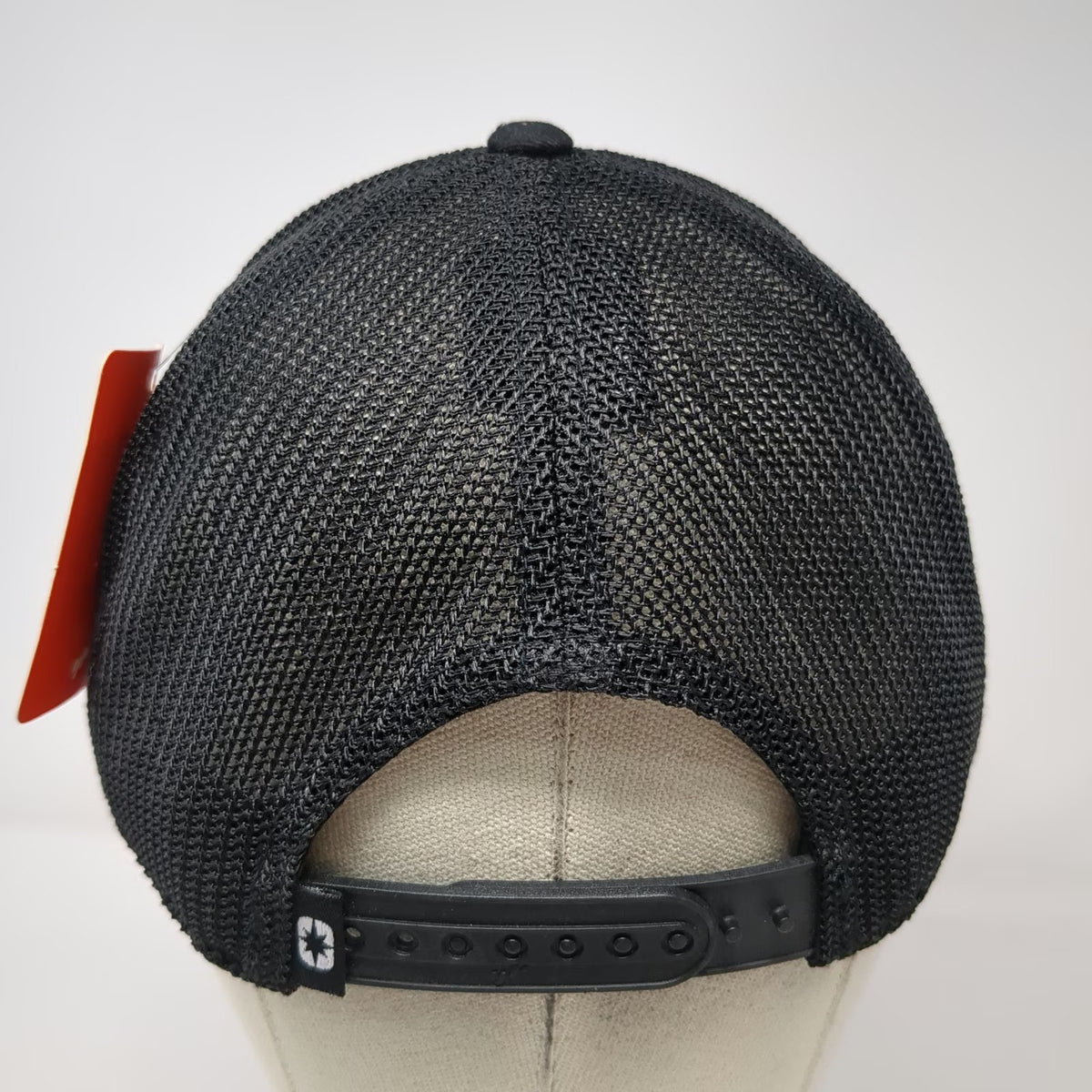 Polaris Trucker Hat Black One Size Mesh Back Snapback Flexfit 110 Pink Star Logo