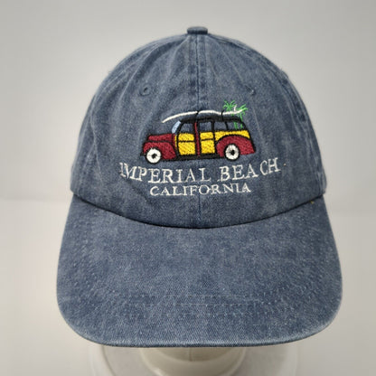 Imperial Beach California Slideback Hat Blue One Size Embroidered HG