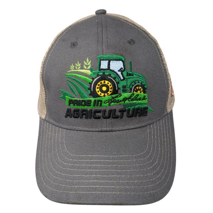 Pride In Les Schwab Agriculture Trucker Hat Gray One Size Mesh Back