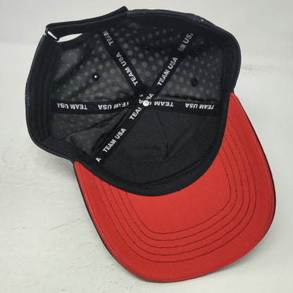 Coca-Cola 5 Panel Hat Black Red White One Size Tokyo 2020 Olympics Team USA Dots
