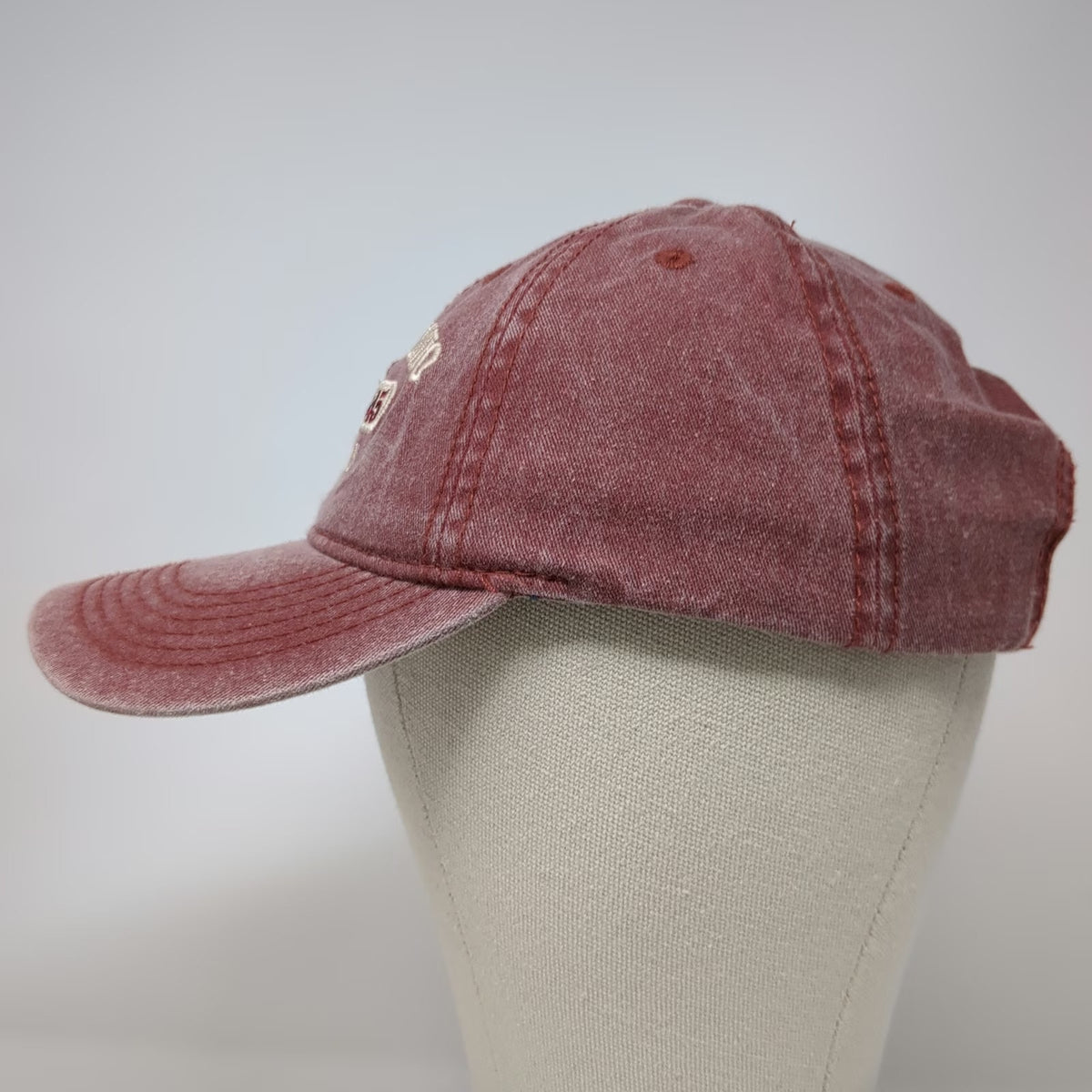 ESY Baseball Cap Red One Size San Antonio Texas EST 1845 Distressed Cotton Hat