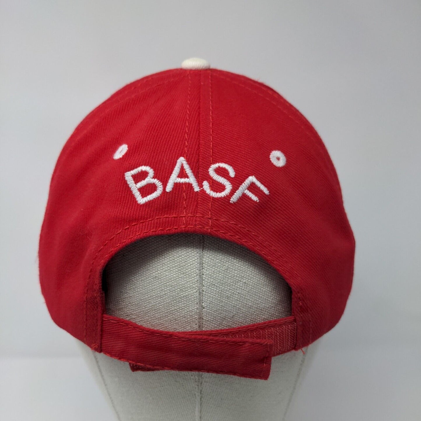 Priaxor BASF Strapback Hat Red OSFM Solid Embroidered Otto Collection