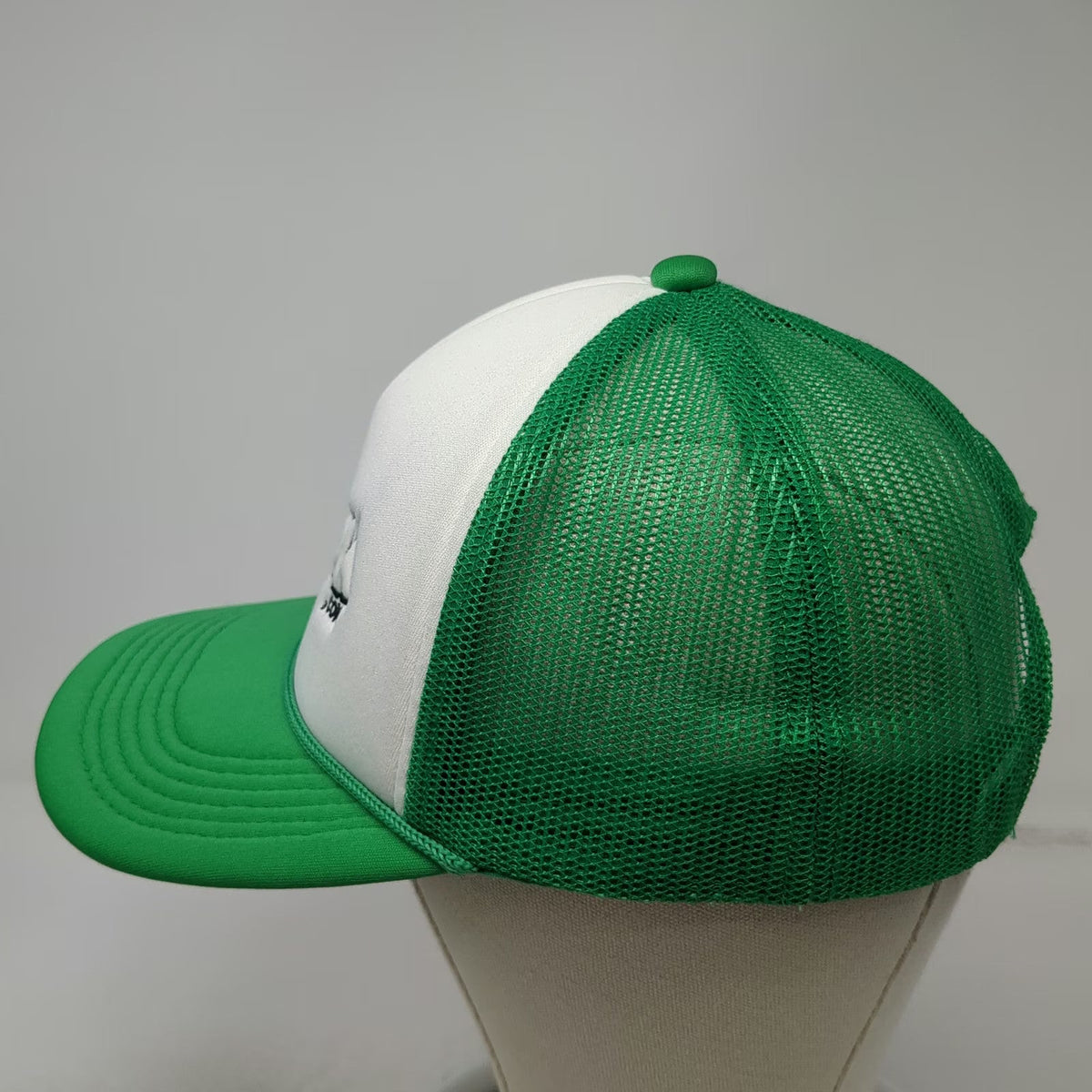 Cap America Green Trucker Hat One Size White Mesh Meatopia Snapback Rope