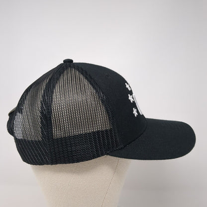 76 Snapback Trucker Hat Black One Size Mesh Back Embroidered Local
