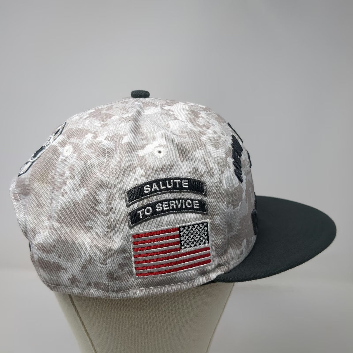 New England Patriots NFL New Era Snapback Gray L Salute to Service Camo Flat Hat