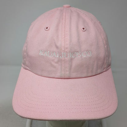 Richardson Baseball Cap Pink S Kauai Juice Co Slideback Cotton Flower Logo Hat
