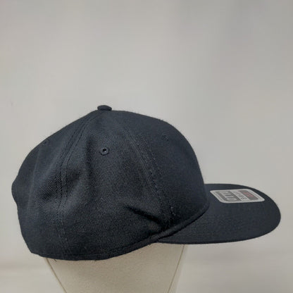 Martin by Harman Snapback Hat Black OSFM Adjustable Vented Holes 6 Panel Otto