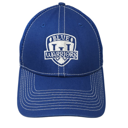 Blue Warriors Fitted Trucker Hat Blue One Size Embroidered Mesh Back New Era