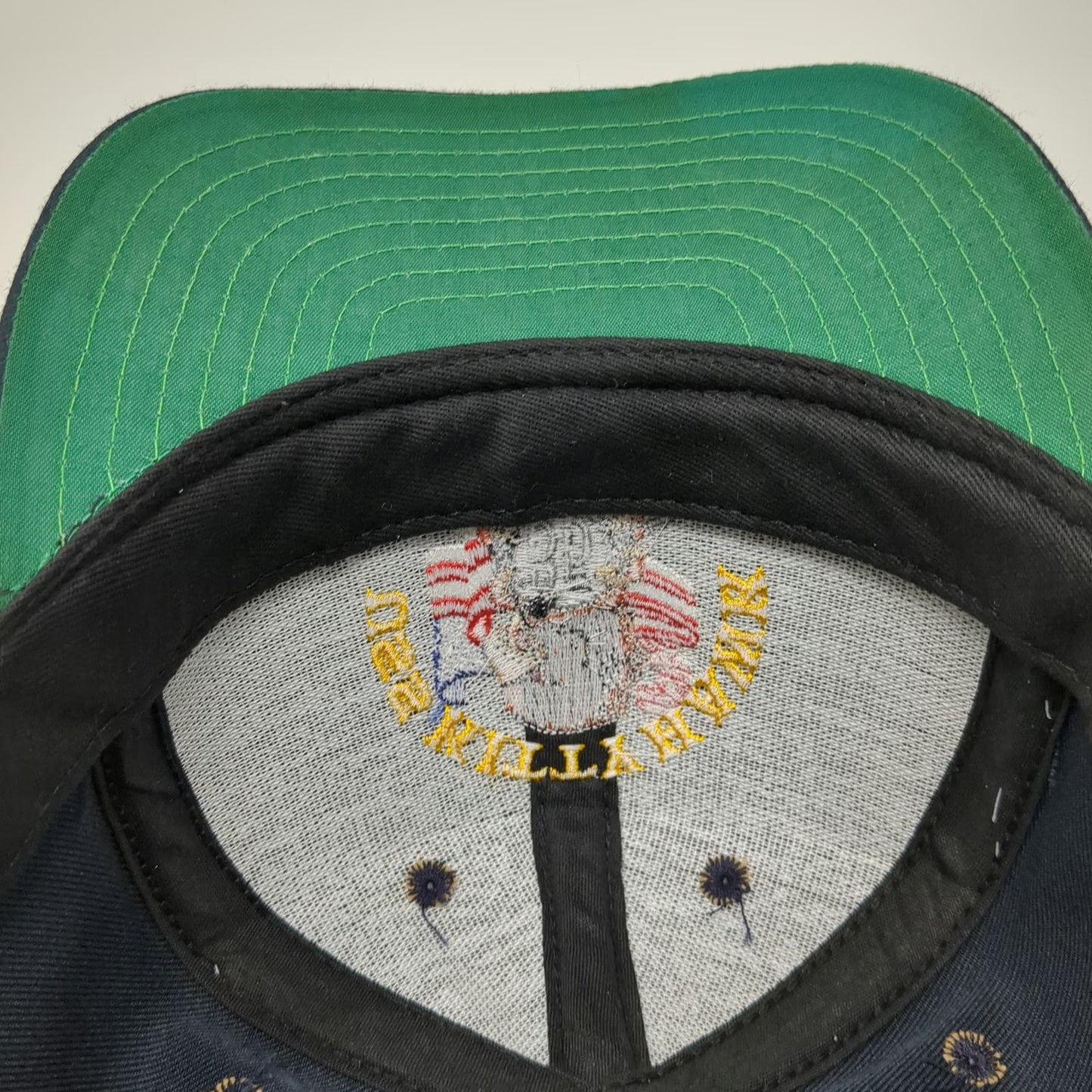 California Headwear Baseball Cap Blue L USS Kitty Hawk CV-63 Eagle Vintage USA