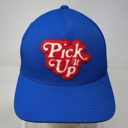 G/FORE 5 Panel Blue One Size Hat Pick It Up Patch Snapback Golf Cap Flexfit Tech
