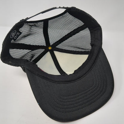 Volcom Stone Patch Snapback Trucker Hat Black One Size Solid 6 Panel