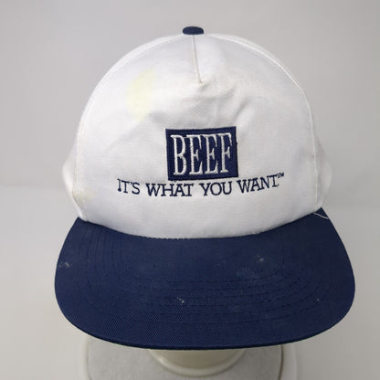 Beef It's What You Want Snapback Hat Multicolor One Size Adjustable West Pro