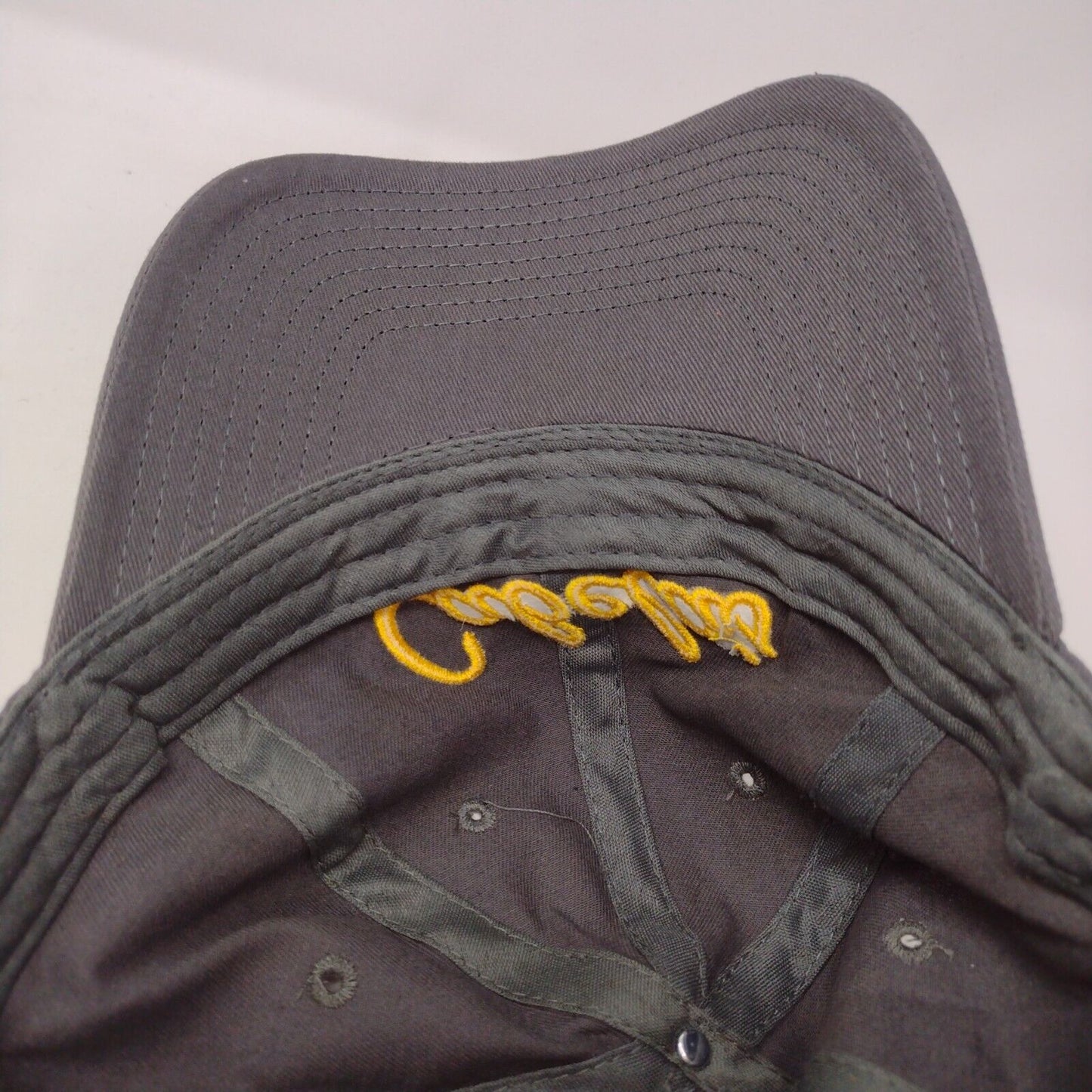Cabela's Club Slideback Hat Gray OSFA Embroidered Adjustable 6 Panel