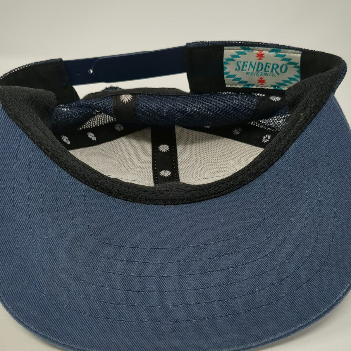 Sendero Provisions Co Boise River Idaho Blue Brown Trucker Hat One Size Snapback