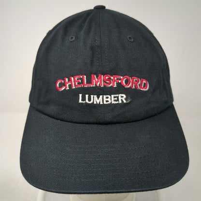 Richardson Baseball Cap Black One Size Chelmsford Lumber Slideback Cotton Hat