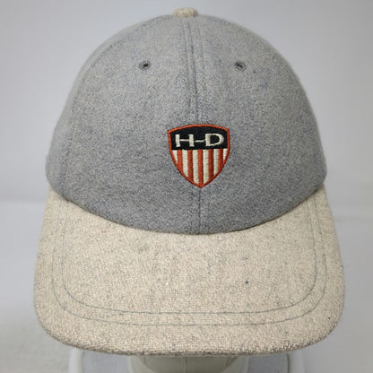American Needle Harley Davidson Gray Baseball Cap Wool Hat Slideback Vintage