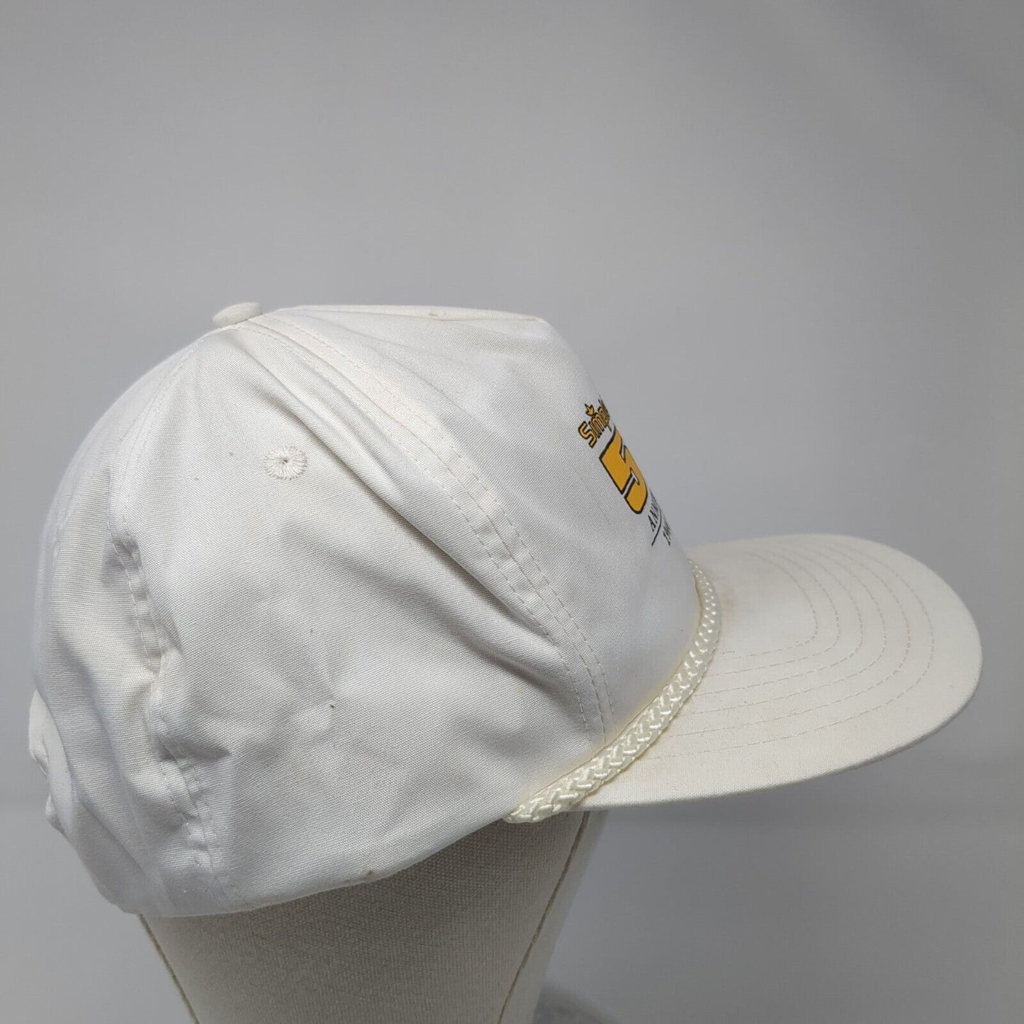 Simplot 50th Anniversary Snapback Hat White One Size Adjustable Rope Winner