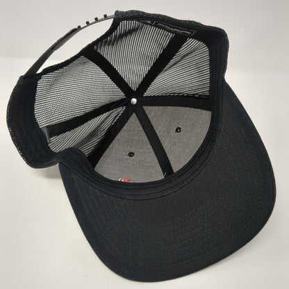 Healthwise Snapback Mesh Back Trucker Hat Black One Size Embroidered
