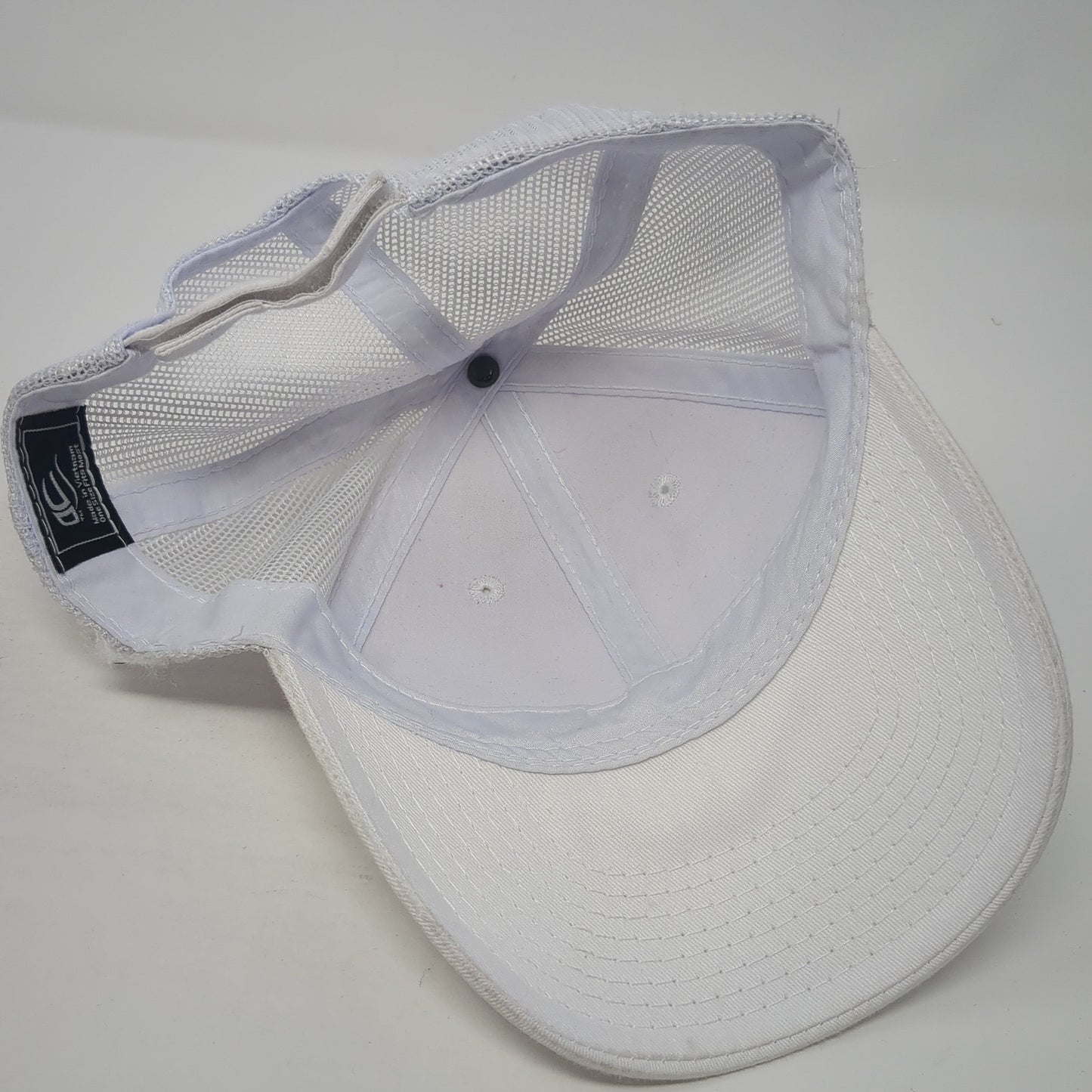Outdoor Cap Strapback Trucker Hat White One Size Adjustable Mesh Back Blank