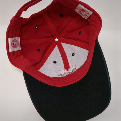 Signatures Nebraska Cornhuskers NCAA Hat Red Black White One Size Strapback Logo