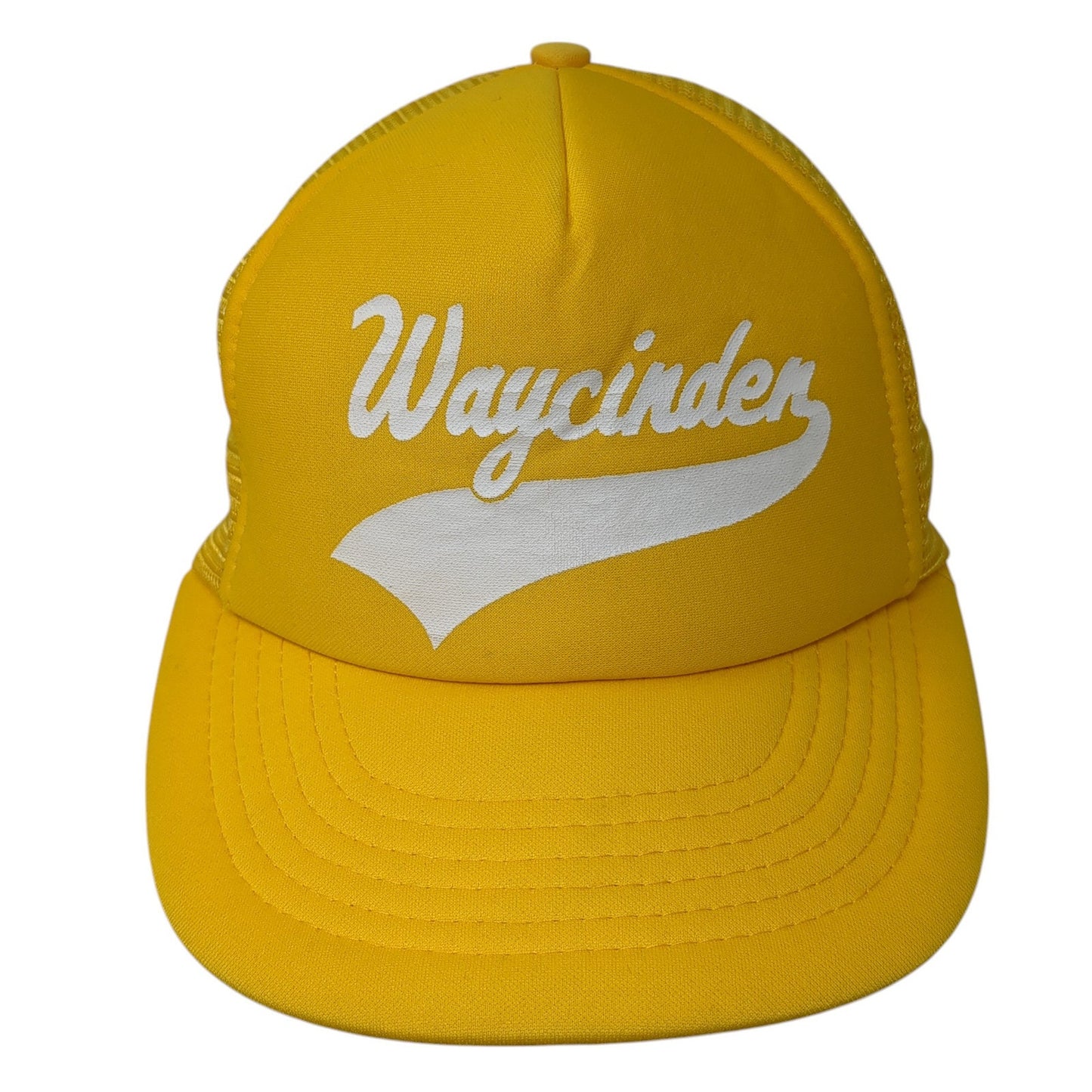 Waycinder Snapback Trucker Hat Yellow Large Adjustable Mesh Back Designer Award