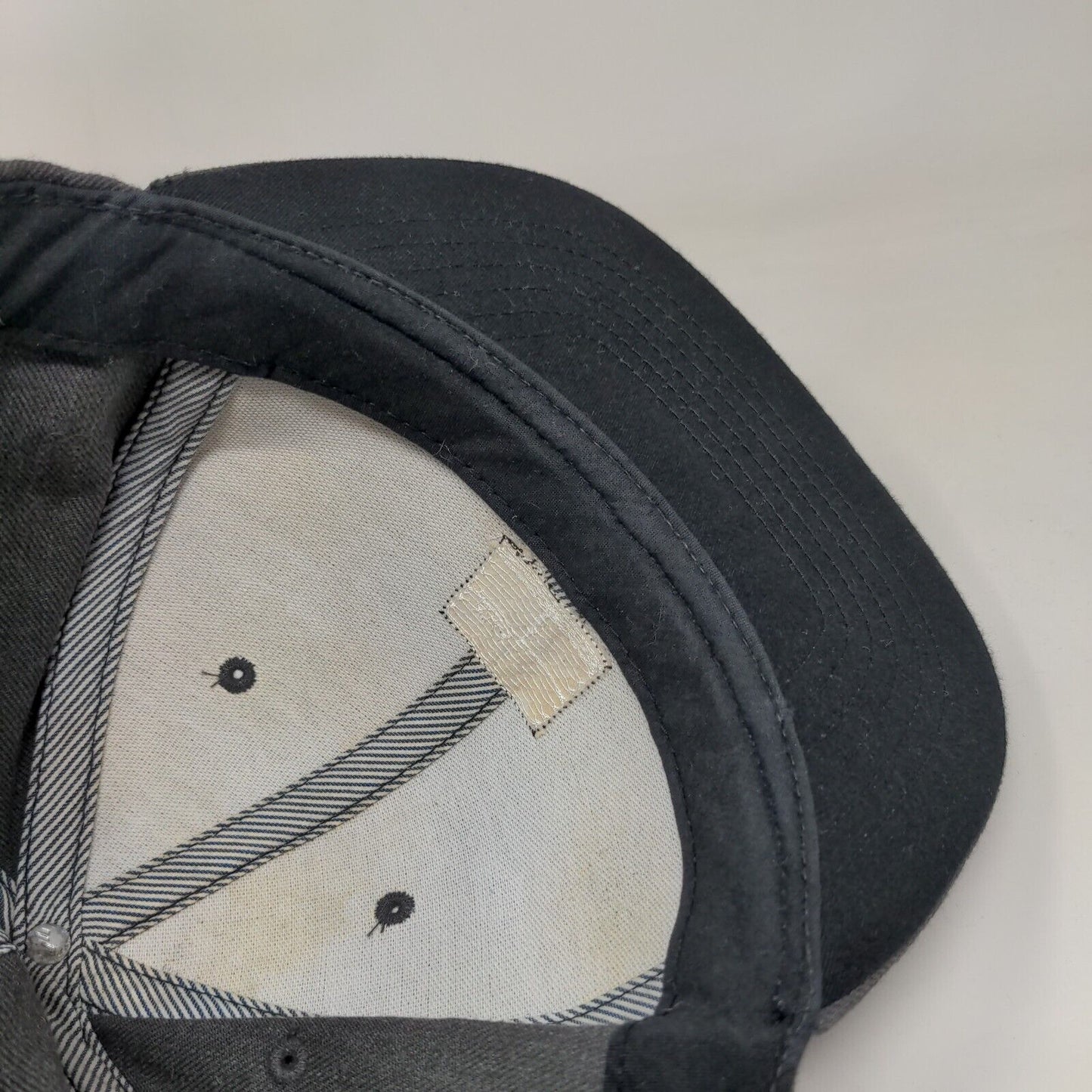 Billabong Patch Snapback Hat Gray One Size Solid Adjustable Vent Holes