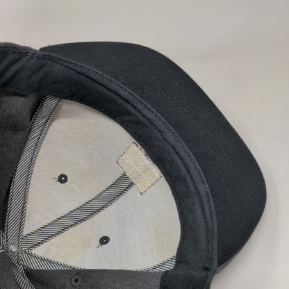 Billabong Patch Snapback Hat Gray One Size Solid Adjustable Vent Holes