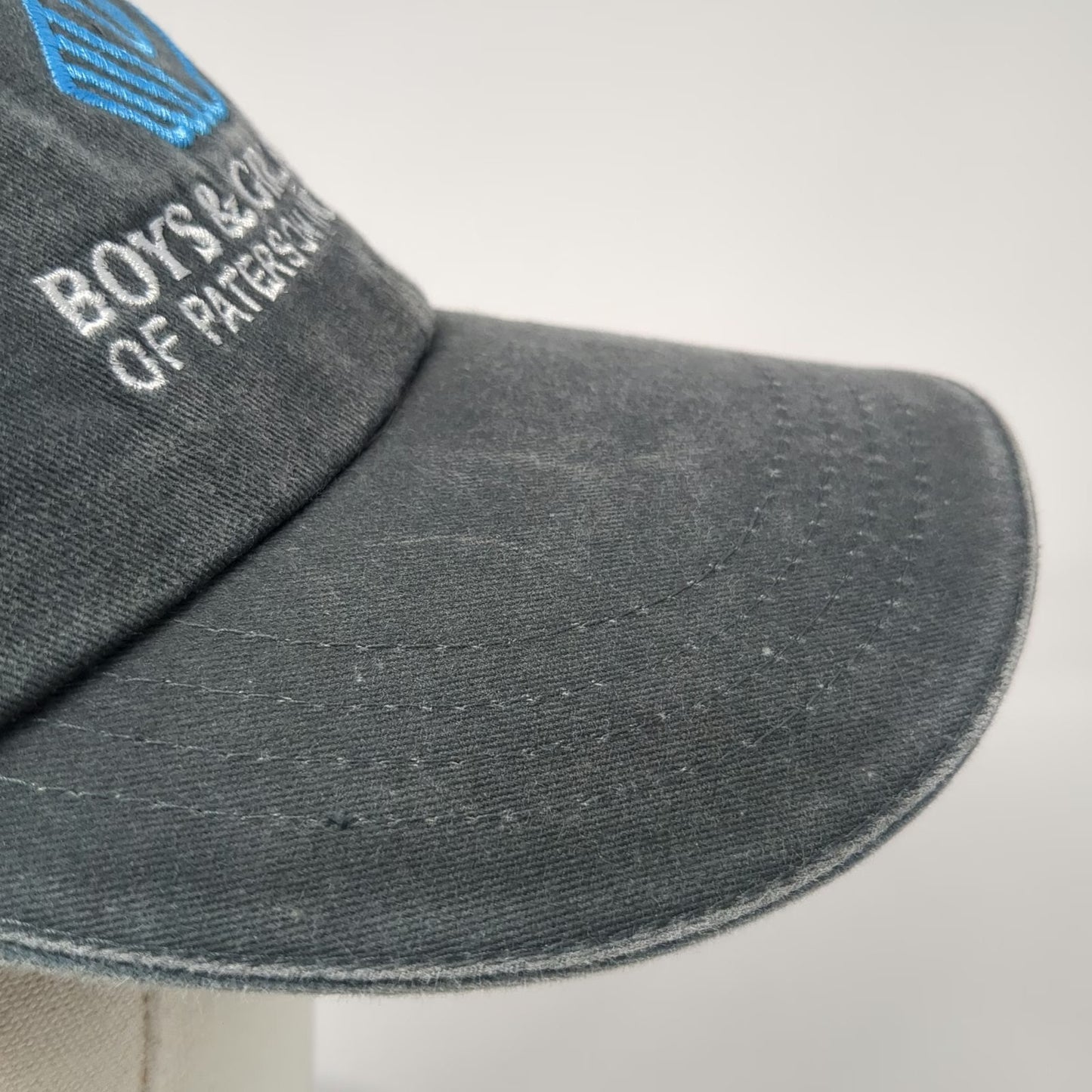 Anvil Baseball Cap Gray One Size Embroidered Boys & Girls Club Paterson Passaic