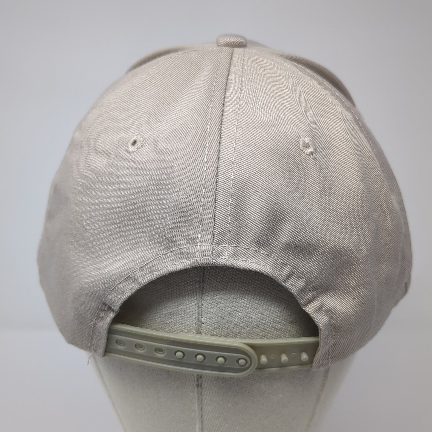Great Circle Snapback Hat Beige One Size Solid Adjustable Embroidered