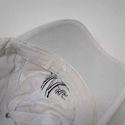 Mr. Slideback Hat White One Size Adjustable Embroidered 6 Panel Outdoor