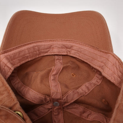 Unbranded Slideback Hat Brown One Size Adjustable Solid Blank 6 Panel
