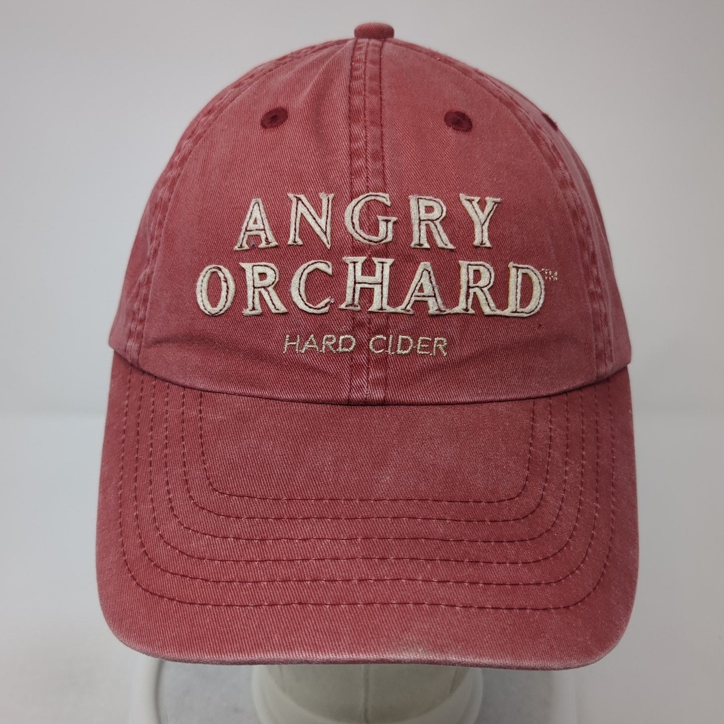 Angry Orchard Hard Cider Slideback Hat Red One Size Adjustable Outdoor