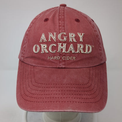 Angry Orchard Hard Cider Slideback Hat Red One Size Adjustable Outdoor
