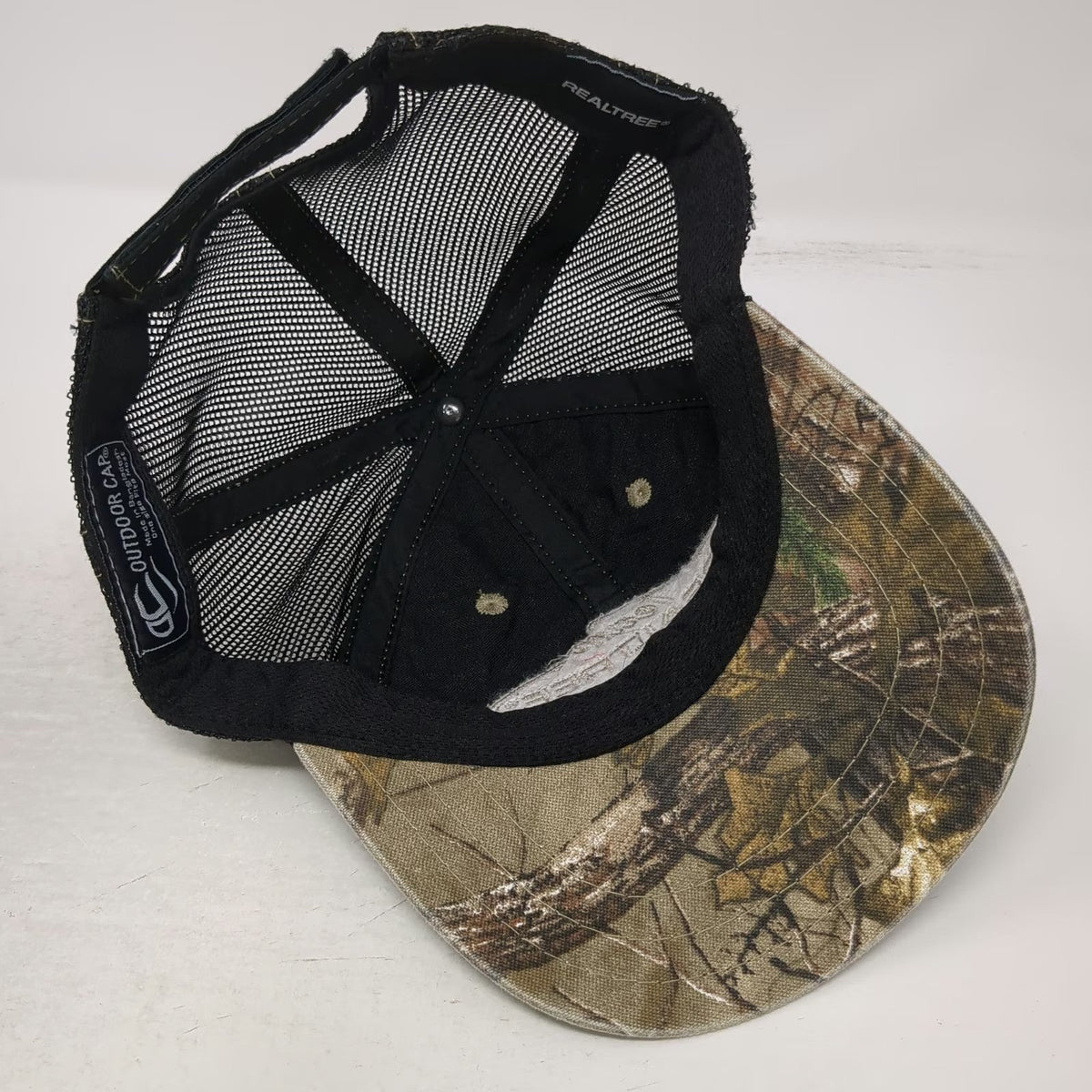 Outdoor Cap Team Realtree Baseball Black Green Brown One Size Hat Camo Mesh