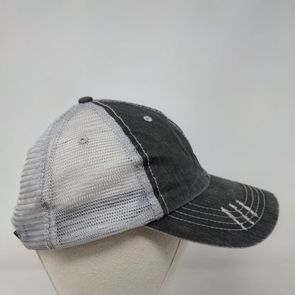 Softball Mom Strapback Mesh Back Trucker Hat Gray OSFA Colorblock HG
