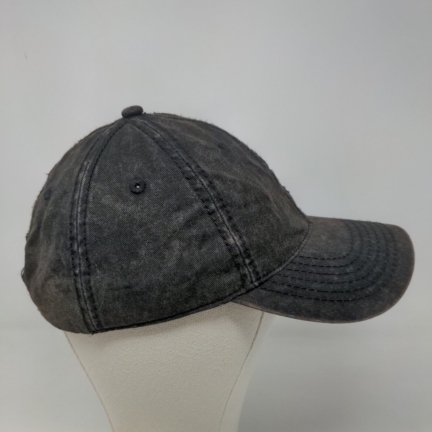 Royal Resortwear Men's Strapback Hat Black Adjustable 100% Cotton